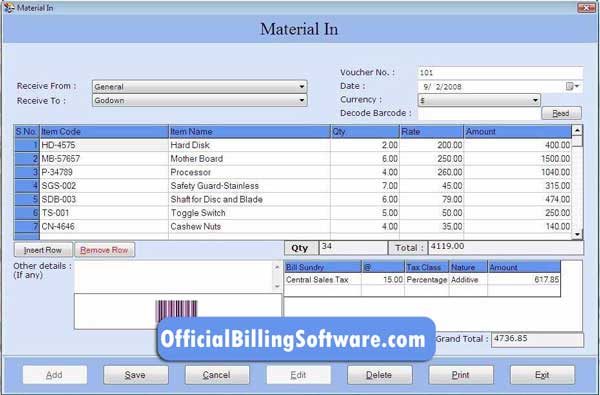 Business Billing Software software
