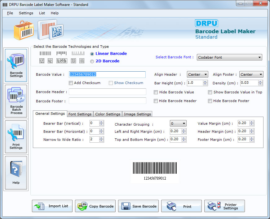 Barcode label maker software